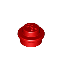 LEGO - Plaat, rond 1 x 1 - Red | N - Thumbnail