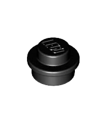 LEGO - Plaat, rond 1 x 1 - Black | N - Thumbnail