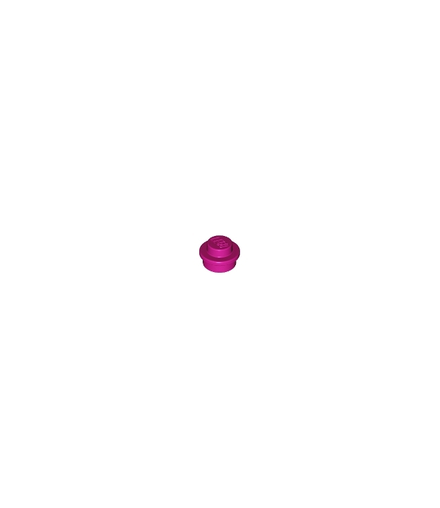 LEGO - Plaat, rond 1 x 1 - Magenta | N