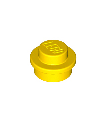 LEGO - Plaat, rond 1 x 1 - Yellow | N - Thumbnail