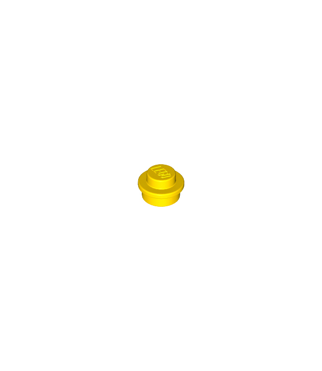 LEGO - Plaat, rond 1 x 1 - Yellow | N