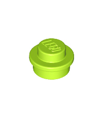 LEGO - Plaat, rond 1 x 1 - Lime | N - Thumbnail