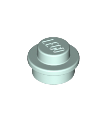 LEGO - Plaat, rond 1 x 1 - Light Aqua | N - Thumbnail