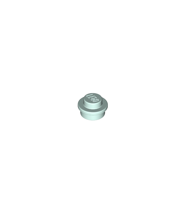 LEGO - Plaat, rond 1 x 1 - Light Aqua | N