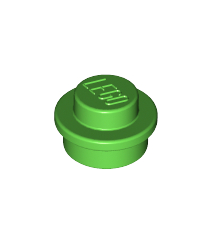 LEGO - Plaat, rond 1 x 1 - Bright Green | N - Thumbnail