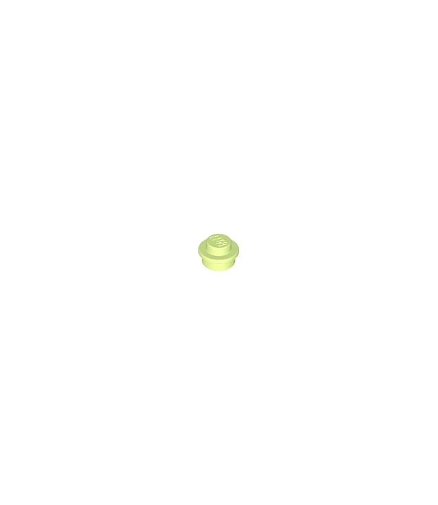 LEGO - Plaat, rond 1 x 1 - Yellowish Green | N