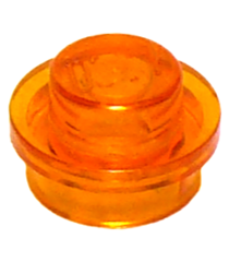 LEGO - Plaat, rond 1 x 1 - Trans-Orange | N - Thumbnail