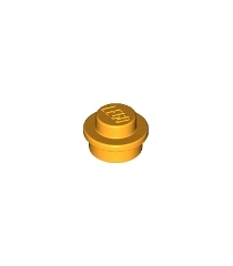 LEGO - Plaat, rond 1 x 1 - Bright Light Orange | N - Thumbnail