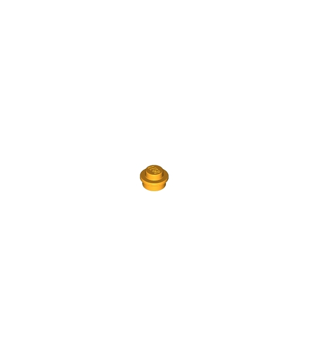 LEGO - Plaat, rond 1 x 1 - Bright Light Orange | N