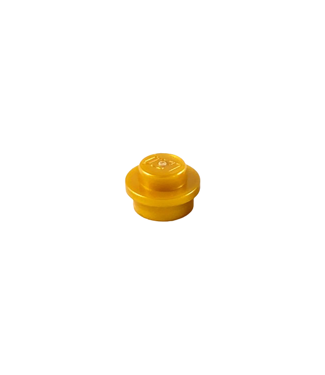 LEGO - Plaat, rond 1 x 1 - Pearl Gold | N