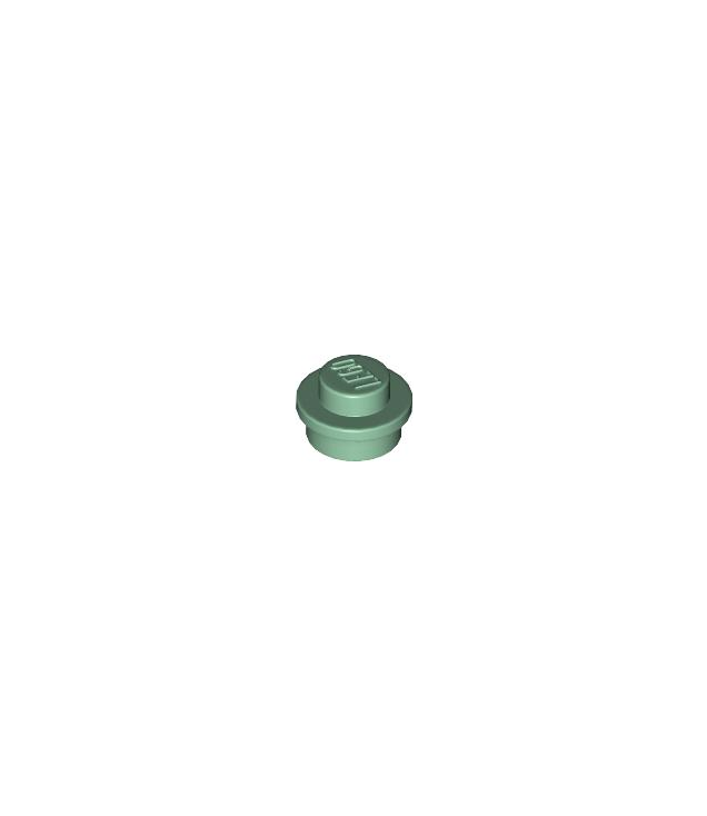LEGO - Plaat, rond 1 x 1 - Sand Green | N