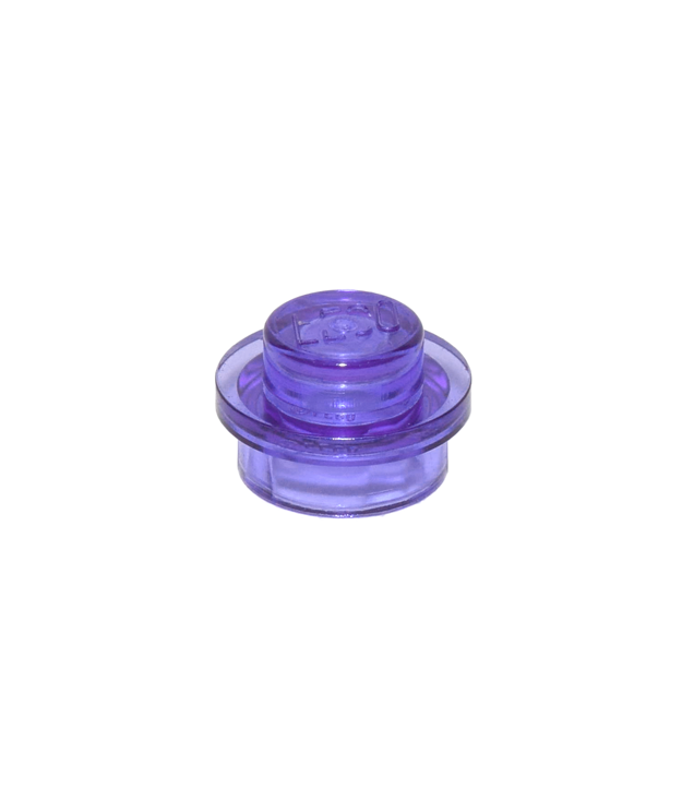 LEGO - Plaat, rond 1 x 1 - Trans-Purple | N