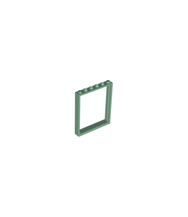 LEGO - Raam 1 x 6 x 6 vlakke voorzijde - Sand Green | N