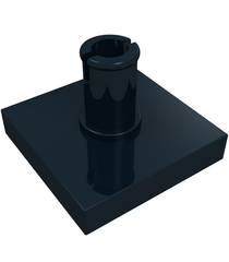 LEGO - Tegel, gemodificeerd 2 x 2 met pen - Black | N - Thumbnail