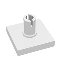 LEGO - Tegel, gemodificeerd 2 x 2 met pen - White | N - Thumbnail