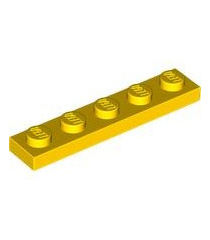 LEGO - Plaat 1 x 5 - Yellow | N - Thumbnail