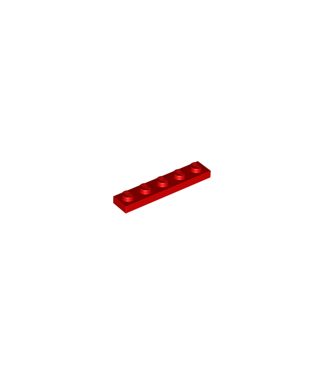 LEGO - Plaat 1 x 5 - Red | N