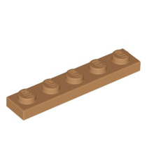 LEGO - Plaat 1 x 5 - Medium Nougat | N - Thumbnail