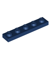 LEGO - Plaat 1 x 5 - Dark Blue | N - Thumbnail
