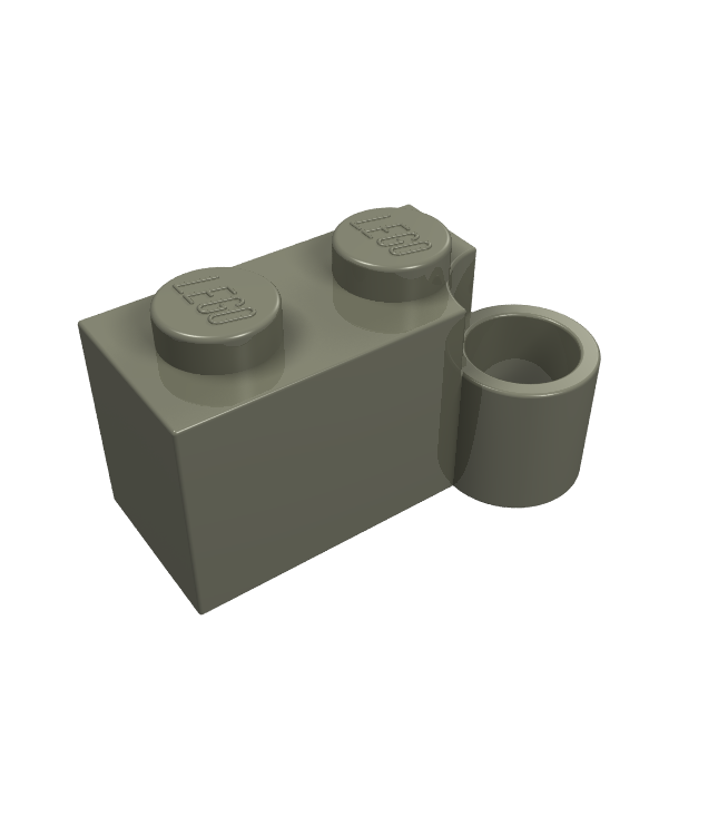 LEGO - Scharniersteen 1 x 4 draaivoet - Dark Gray | N