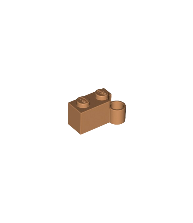 LEGO - Scharniersteen 1 x 4 draaivoet - Medium Nougat | N