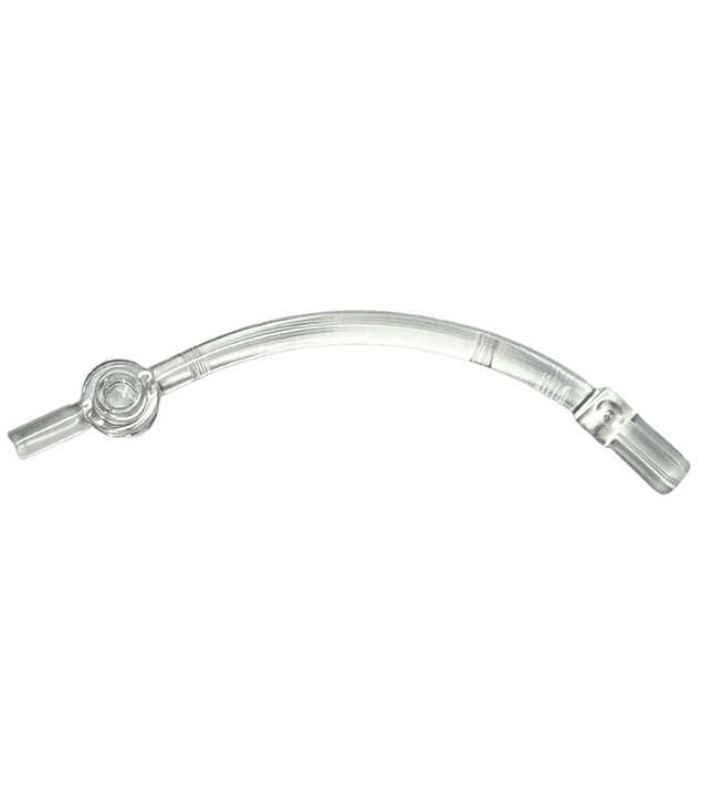 LEGO - Staaf gebogen met as 1L en 1 x 1 ronde plaatuiteinde - Trans-Clear | N