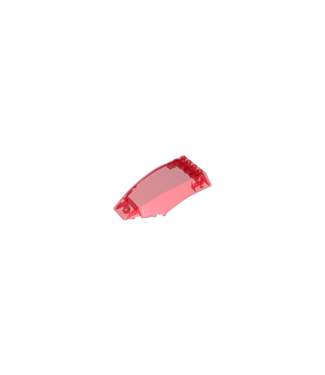 LEGO - Voorruit 10 x 6 x 2 gebogen - Trans-Red | N