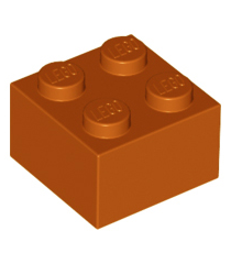 LEGO - Steen 2 x 2 - Dark Orange | N - Thumbnail