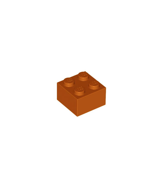 LEGO - Steen 2 x 2 - Dark Orange | N