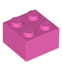 LEGO - Steen 2 x 2 - Dark Pink | N - Thumbnail