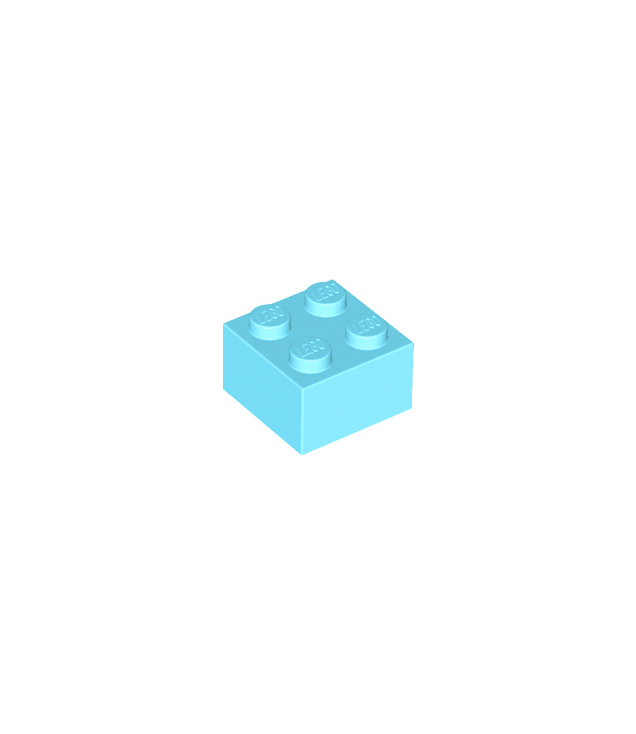 LEGO - Steen 2 x 2 - Medium Azure | N