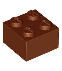 LEGO - Steen 2 x 2 - Reddish Brown | N - Thumbnail