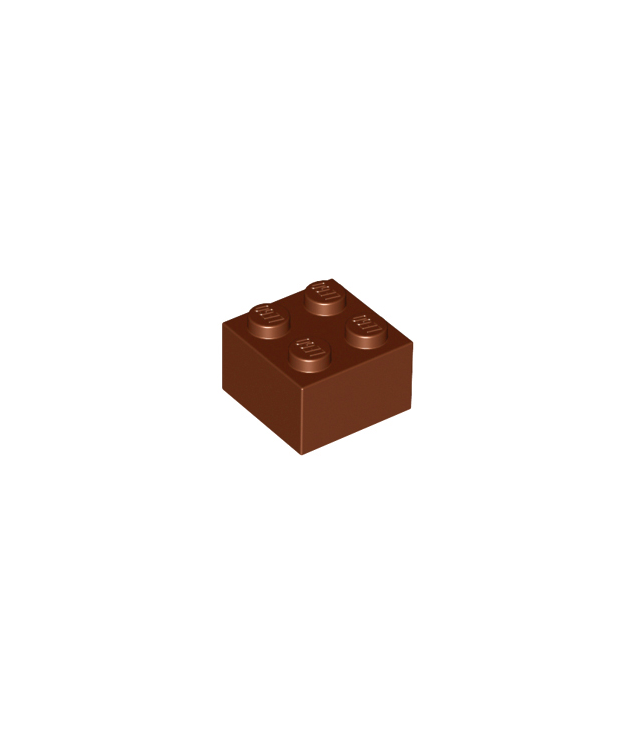 LEGO - Steen 2 x 2 - Reddish Brown | N