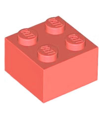 LEGO - Steen 2 x 2 - Coral | N - Thumbnail