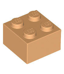 LEGO - Steen 2 x 2 - Medium Nougat | N - Thumbnail