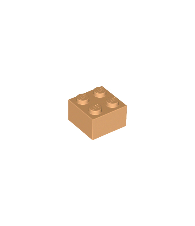 LEGO - Steen 2 x 2 - Medium Nougat | N