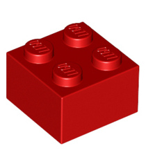 LEGO - Steen 2 x 2 - Red | N - Thumbnail