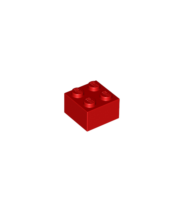 LEGO - Steen 2 x 2 - Red | N