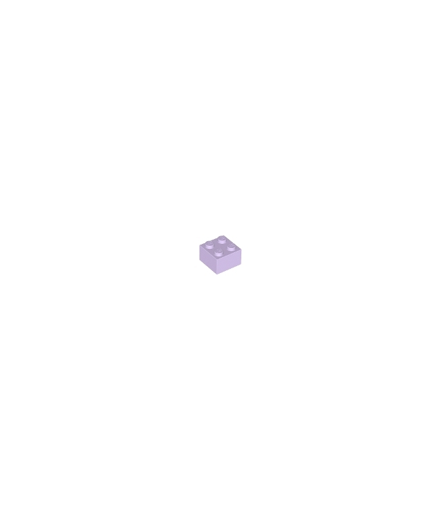LEGO - Steen 2 x 2 - Lavender | N