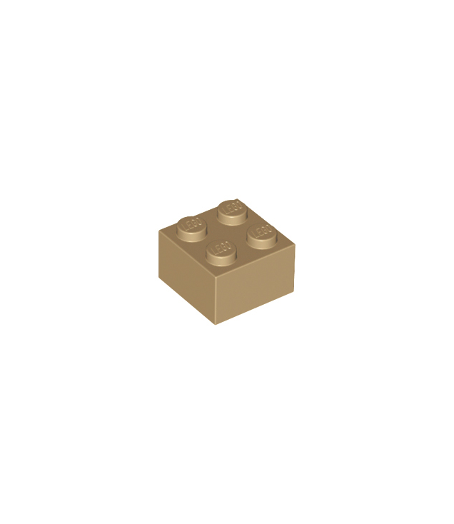 LEGO - Steen 2 x 2 - Dark Tan | N