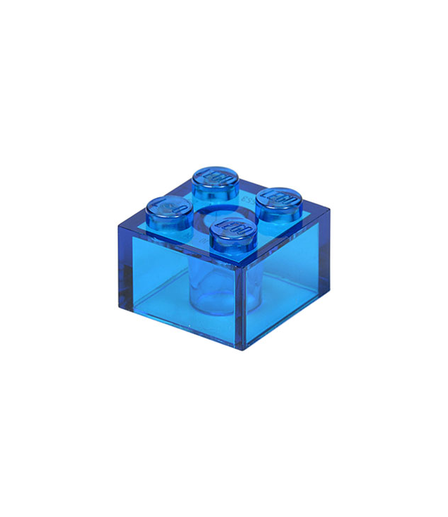 LEGO - Steen 2 x 2 - Trans-Dark Blue | N