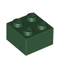 LEGO - Steen 2 x 2 - Dark Green | N - Thumbnail