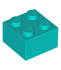 LEGO - Steen 2 x 2 - Dark Turquoise | N - Thumbnail