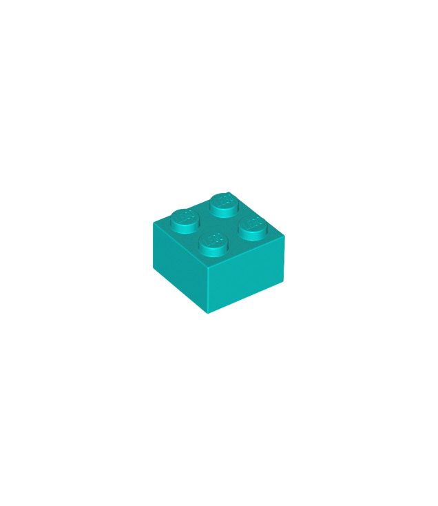LEGO - Steen 2 x 2 - Dark Turquoise | N