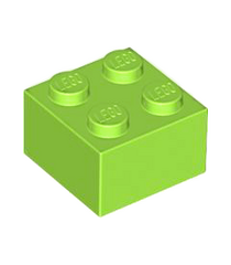 LEGO - Steen 2 x 2 - Lime | N - Thumbnail