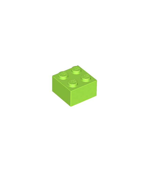 LEGO - Steen 2 x 2 - Lime | N