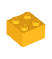 LEGO - Steen 2 x 2 - Bright Light Orange | N - Thumbnail