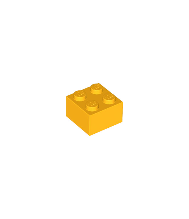 LEGO - Steen 2 x 2 - Bright Light Orange | N