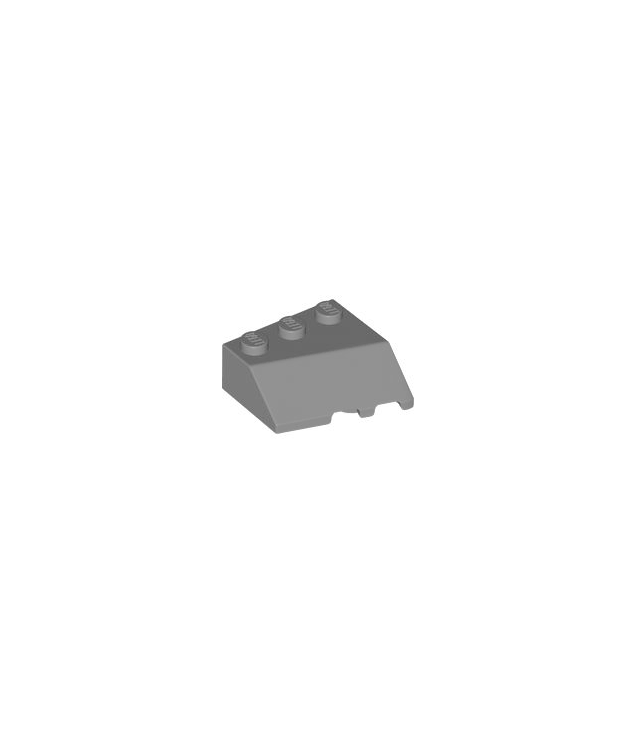 LEGO - Wig 3 x 3 hellend links - Dark Bluish Gray | N