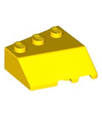 LEGO - Wig 3 x 3 hellend links - Yellow | N - Thumbnail